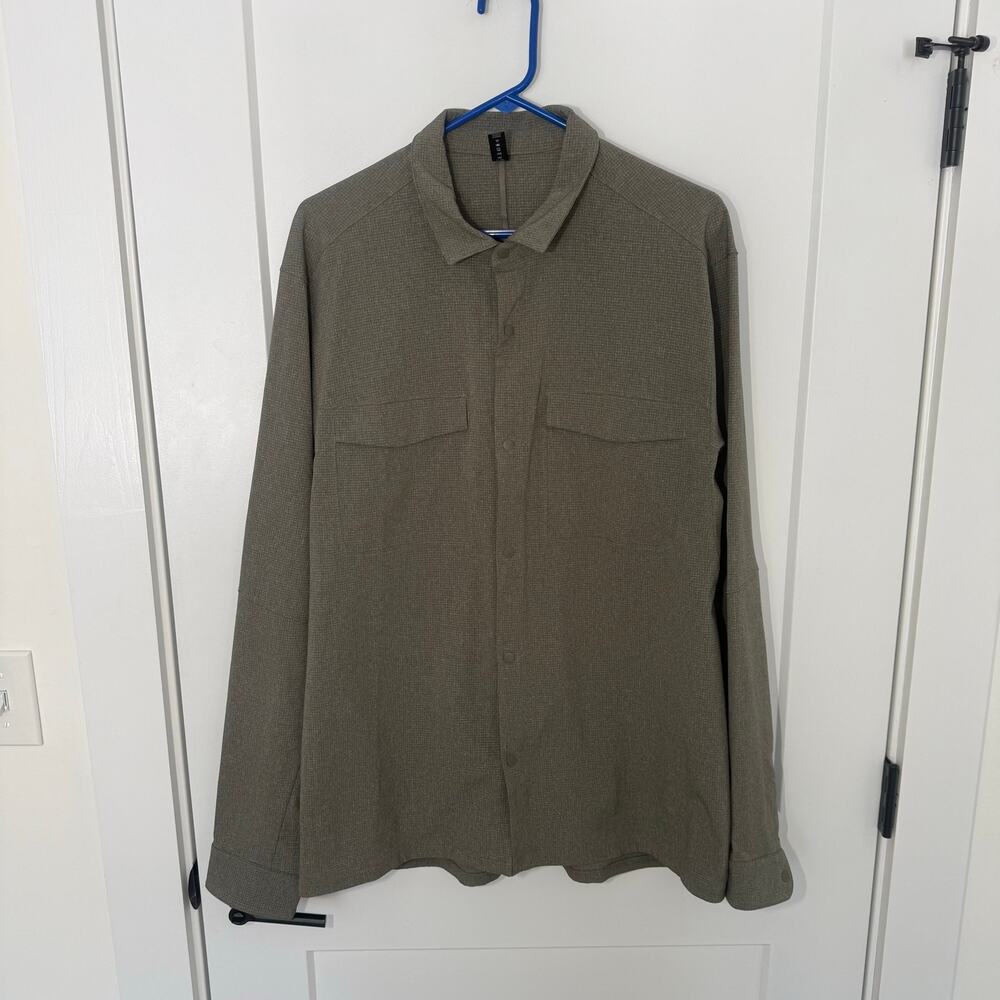 Lululemon Performance Stretch Button Down Overshi… - image 1